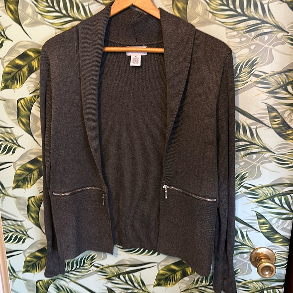 GG326 gray cardigan Carmen XL extra large x-large